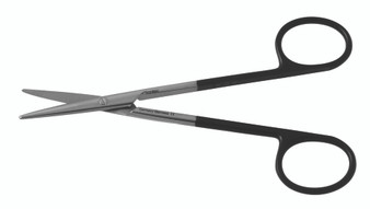 2400-785 - BLACK BABY METZENBAUM SCISSORS PC STRAIGHT 4 3/4"