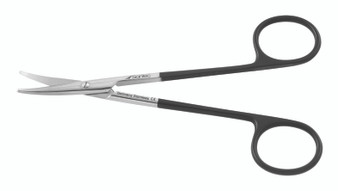 2400-787 - BABY METZENBAUM SCISSORS POWER-CUT-BLACK CURVED 4 3/4"