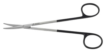 2400-792 - DEBAKEY METZENBAUM SCISSORS SHORT DELICATE BLADES POWER-CUT-BLACK CURVED 6"