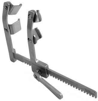 2500-150 - LOMA LINDA MORSE STERNAL RETRACTOR CHILD 6" SPREAD 24mm x 28mm BLADES FS