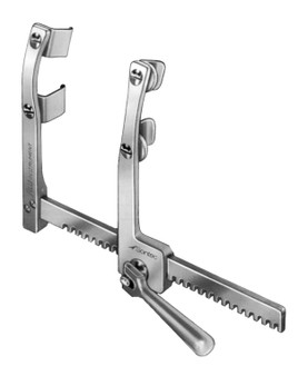 2500-151B - ALUM MORSE STERNAL SPREADER W/CURVED ARM 6 1/8" SPREAD FS