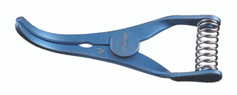 2600-093 - TITANIUM WELDON BULLDOG VEIN CLAMP CURVED 9mm JAW x 30mm LENGTH FS