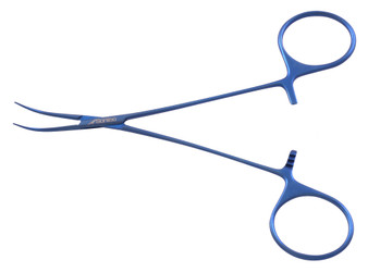 2600-253 - TITANIUM MOSQUITO FORCEPS EXTRA DELICATE CURVED 60° 5"