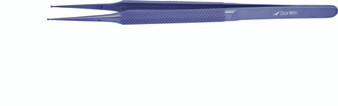 2600-515 - TITANIUM MICRO RING TIP FORCEPS ROUND HANDLE TC DUST 1mm 6" LIGHT WEIGHT