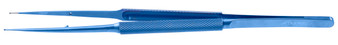 2600-518W - TITANIUM MICRO RING TIP FORCEPS WIDE 10mm ROUND HANDLE TC DUST 1mm 8 1/4" LIGHT WEIGHT