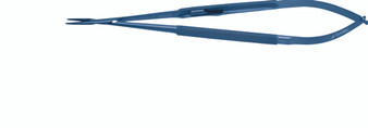 2600-6531 - TITANIUM JACOBSON NEEDLE HOLDER ROUND HANDLE TC DUST STRAIGHT W/LOCK STREAMLINED 8 1/4"