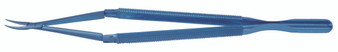 2600-684 - TITANIUM DOUBLE ACTION NEEDLE HOLDER ROUND HANDLE TC DUST CURVED W/O LOCK 0.9mm 7 1/4"