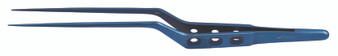 2601-288 - TITANIUM YASARGIL MICRO BAYONET FORCEPS 3 HOLE FLAT HANDLE STRAIGHT 0.9mm TIP 9"