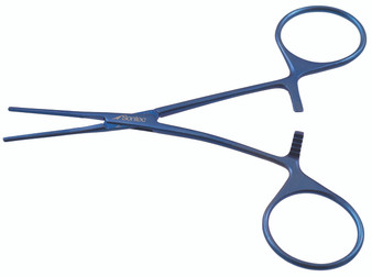 2605-100 - TITANIUM NEONATAL MICRO VASCULAR CLAMP STRAIGHT JAW ANGLE SHANK 4 1/8"  FS