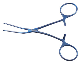 2605-152C - TITANIUM DEBAKEY NEONATAL CLAMP 45° JAW ANGLE SHANK 4.75"  FS