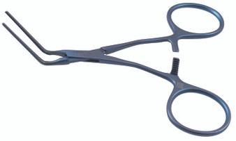 2605-153B - TITANIUM DEBAKEY NEONATAL CLAMP 60 JAW CURVED SHANK 4.75"  FS
