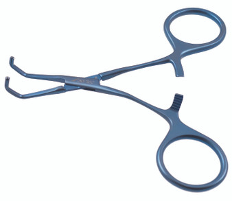 2605-156C - TITANIUM DEBAKEY NEONATAL CLAMP 65° SMALL DOUBLE ANGLE JAW ANGLE SHANK 4.75" FS