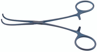 2605-250 - TITANIUM CASTENADA CLAMP COOLEY JAWS STRONG CURVED 6"  FS