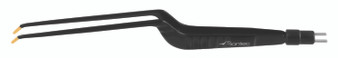 2700-844NS - BLACK BIPOLAR BAYONET FORCEPS W/STOP PIN WIDE GRIP DOWN ANGLE 8x2mm 8" NON STICK