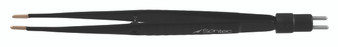 2700-864NS - BLACK BI-POLAR TISSUE FORCEPS NON-STICK W/STOP PIN 2.0mm6 1/4" INSULATED