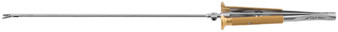 2800-017 - HEARTLINE MINI JAW NEEDLE HOLDER W/LOCK 3.4mm Ø SHAFT TC STRAIGHT JAW SQUEEZE HANDLE 23.1cm WORKING LENGTH