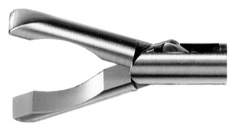 2901-227L - GRASPING FORCEPS SMOOTH JAW SHAPE DOUBLE ACTION JAWS Ø5mm TUBE SHAFT 15mm JAW LENGTH 450mm