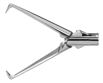 2901-241L - TENACULUM GRASPING FORCEPS DOUBLE ACTION JAWS Ø5mm TUBE SHAFT 22mm JAW LENGTH 450mm
