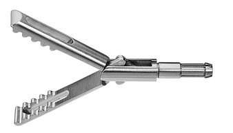 2901-248L - WAVE GRASPING FORCEPS FENESTRATED DOUBLE ACTION JAWS Ø5mm TUBE SHAFT 20mm JAW LENGTH 450mm