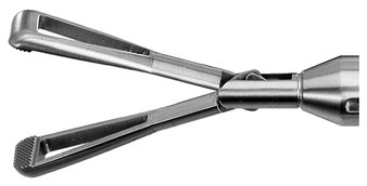 2901-277S - COLLIN CLAMP FENESTRATED DOUBLE ACTION JAWS Ø10mm TUBE SHAFT 330mm 2901-277S - COLLIN CLAMP FENESTRATED DOUBLE ACTION JAWS Ø10mm TUBE SHAFT 330mm