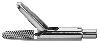 2901-321S - NEEDLEHOLDER W/TC SERRATED CROSSWISE TEETH STRAIGHT SINGLE ACTION JAWS Ø5mm TUBE SHAFT 15mm JAW LENGTH 330mm