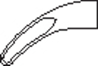 315-511 - SHEARER CHICKEN BILL RONGEUR CURVED 3mm x 12mm JAW 5 1/2"