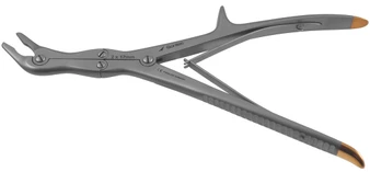 315-657Q - ECHLIN DUCKBILL RONGEUR DOUBLE ACTION CURVED TO SIDE  2mm x 12mm 9" QUANTUM