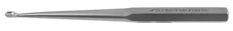 320-877 - BRUNS CURETTE HEXAGONAL HANDLE OVAL CUP STRAIGHT 9" SIZE  5