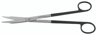 350-862B - MARTIN CARTILAGE SCISSORS POWER-CUT-BLACK SERRATED CURVED 8"
