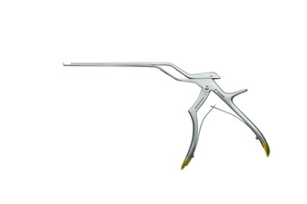 404-409 - SONTEC-KERRISON BAYONET RONGEUR W/O EJECTOR PIN 40° FORWARD-UP 2 MM ULTRA-THIN-FOOTPLATE 8"