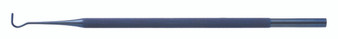 412-445CLT - TITANIUM CULLER HOOK LONG ROUND HANDLE RIGHT ANGLE 5mm TIP LEN 6 1/4"