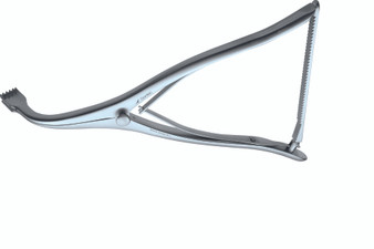 417-057 - INGE LAMINA SPREADER CONCAVE SERRATED BLADES 16mm TIP 11"