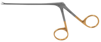 469-036 - MICRO ALLIGATOR FORCEPS 4mm x 0.9mm DELICATE SERRATED JAW W/O LOCK STRAIGHT 3"