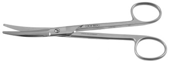 475-215 - AUFRICHT SCISSORS CLASSIC SILVER CURVED 6" FS