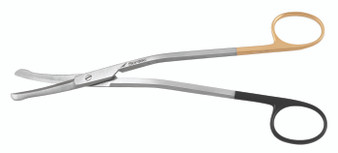 475-250 - WILKINSON RHYTIDECTOMY SCISSORS ANGLED SHAFT TC POWER-CUT CURVED 7 1/2"