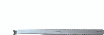 475-770 - PLASTIC SURGERY OSTEOTOME SINGLE GUARD CURVED 10mm 8" RIGHT