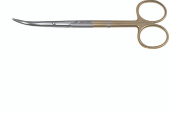 508-615 - FOMON SCISSORS RIGHT ANGLE POWER-CUT-GOLD 5 1/2"