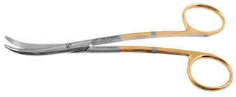 508-616 - BABY STRATTE SCISSORS FULL S-CURVED POWER-CUT-GOLD 5 1/2"