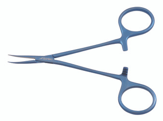 516-720T - TITANIUM VASECTOMY DISSECTION FORCEPS SHARP CURVED 5"