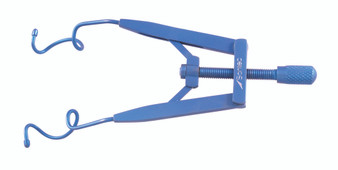 T10-1744 - TITANIUM LIEBERMAN SPECULUM TEMP APPROACH 14mm CURVED BLADES W/ BEADS