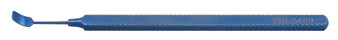 T10-5489 - TITANIUM HELVESTON TISSUE RETRACTOR FLAT HANDLE 4X9mm CURVED BLADES 5"