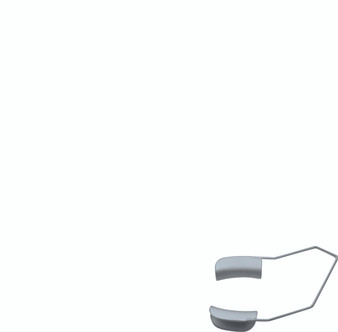 10-1038 - TEMPORAL WIRE SPECULUM SOLID BLADES