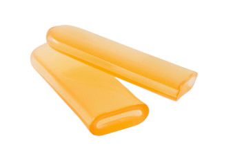 105-787 - TIP COVERS CLEAR TINT "ORANGE" SIZE 100 PER BAG FS