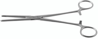 1100-151Q - ROCHESTER CARMALT FORCEPS LONGITUDINAL CROSS HATCH TIP STRAIGHT 8" QUANTUM