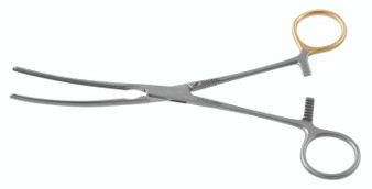 1100-1638 - DOYEN DEBAKEY INTESTINAL CLAMP FORCEPS CURVED 8"