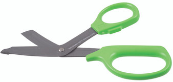 1100-209-GREEN - UTILITY SCISSORS PLASTIC HANDLES COATED BLADES 8 1/2" NEON GREEN