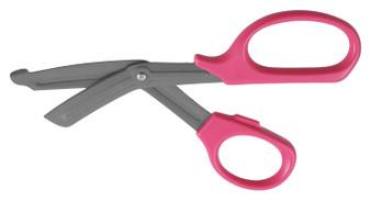 1100-209-PINK - UTILITY SCISSORS PLASTIC HANDLES COATED BLADES 8" HOT PINK