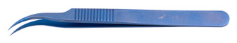 T14-6875 - TITANIUM JEWELER FORCEPS CURVED DELICATE 4 1/4" #7 SERRATED HANDLE