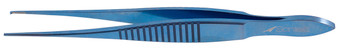 T14-1600 - TITANIUM GRAEFE IRIS FORCEPS STRAIGHT 1x2 TEETH