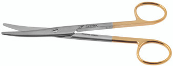 1100-278R - MAYO DISSECTING SCISSORS ROUND BLADES TC CURVED 5 1/2"